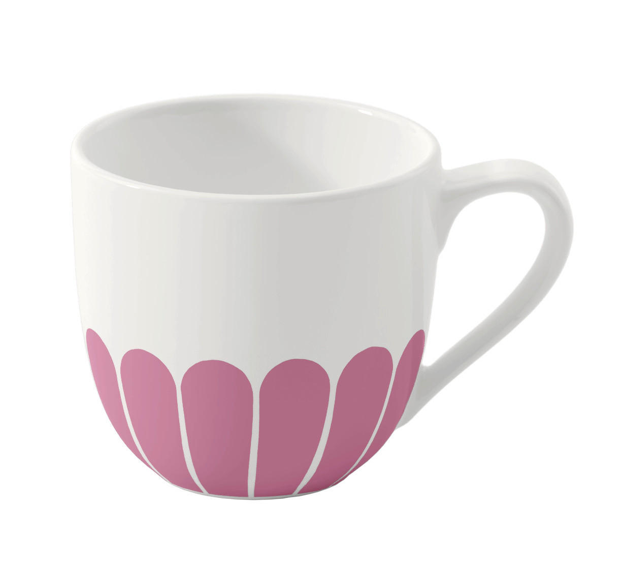 ESPRESSOTASSE Fleur Cassis 70 ml  - Magenta/Weiß, MODERN, Keramik (8,5/8,5/6cm) - Villeroy & Boch