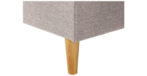 ECKSOFA in Flachgewebe Naturfarben - Eiche Wotan/Naturfarben, KONVENTIONELL, Holz/Textil (255/157cm) - Carryhome