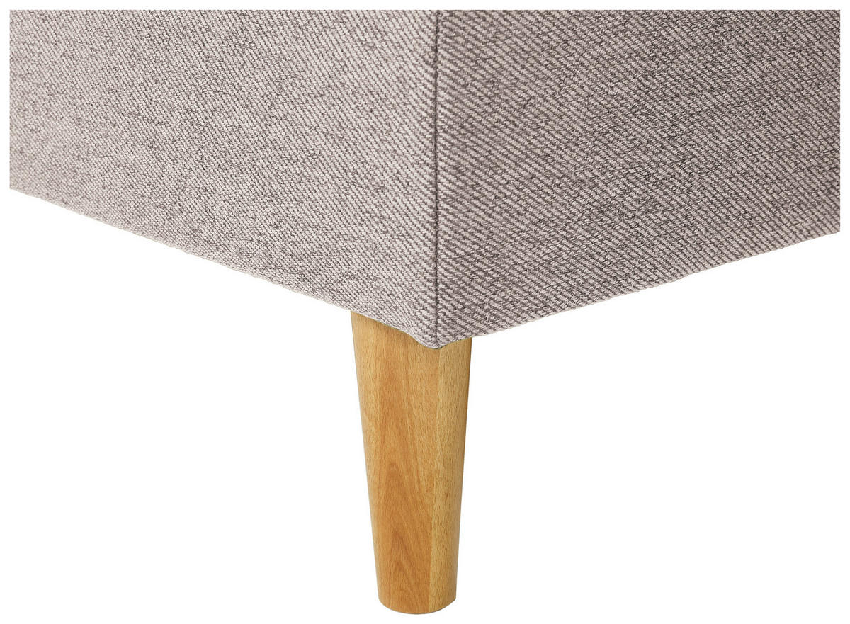 ECKSOFA in Flachgewebe Naturfarben  - Eiche Wotan/Naturfarben, Konventionell, Holz/Textil (255/157cm) - Carryhome