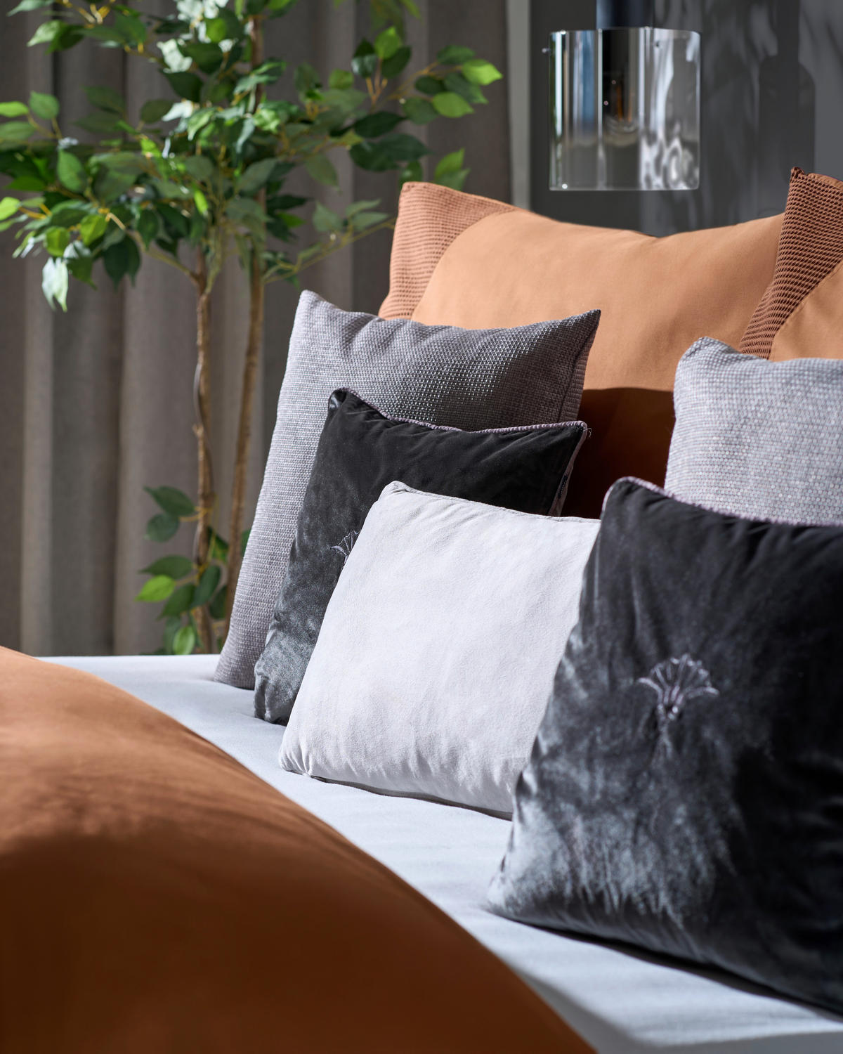 BOXSPRINGBETT 180/200 cm  in Creme, Hellgrau  - Creme/Hellgrau, Design, Holzwerkstoff/Kunststoff (180/200cm) - RUF Betten