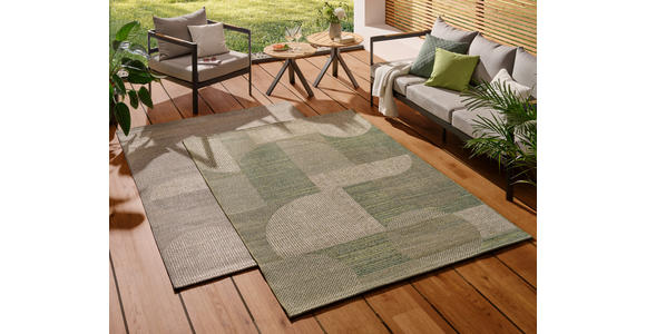 OUTDOORTEPPICH Woody Grün - Grün, Design, Textil (80cm) - Novel