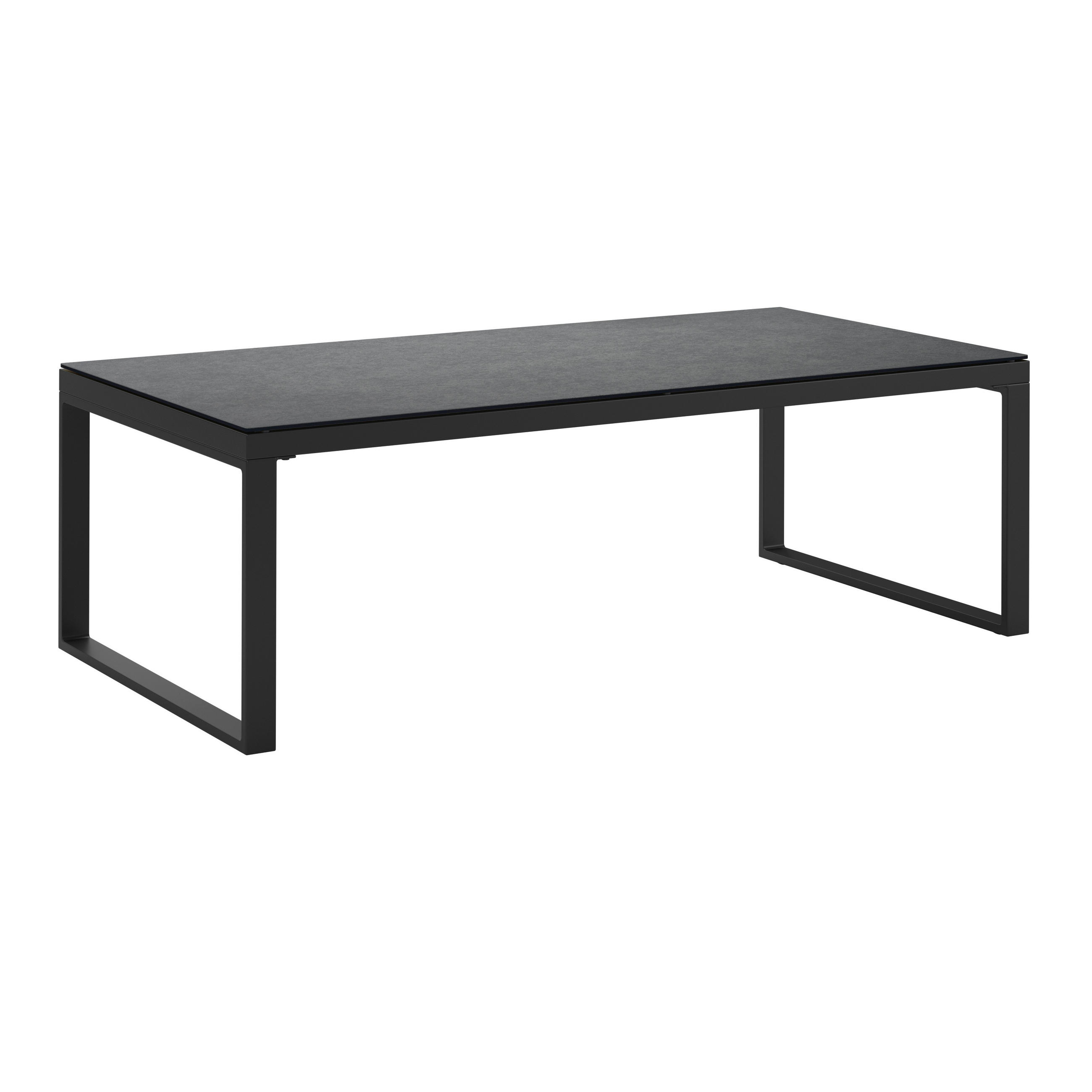 LOUNGETISCH Metall, Glas  - Anthrazit, MODERN, Glas/Metall (120/39/60cm) - Ambia Garden