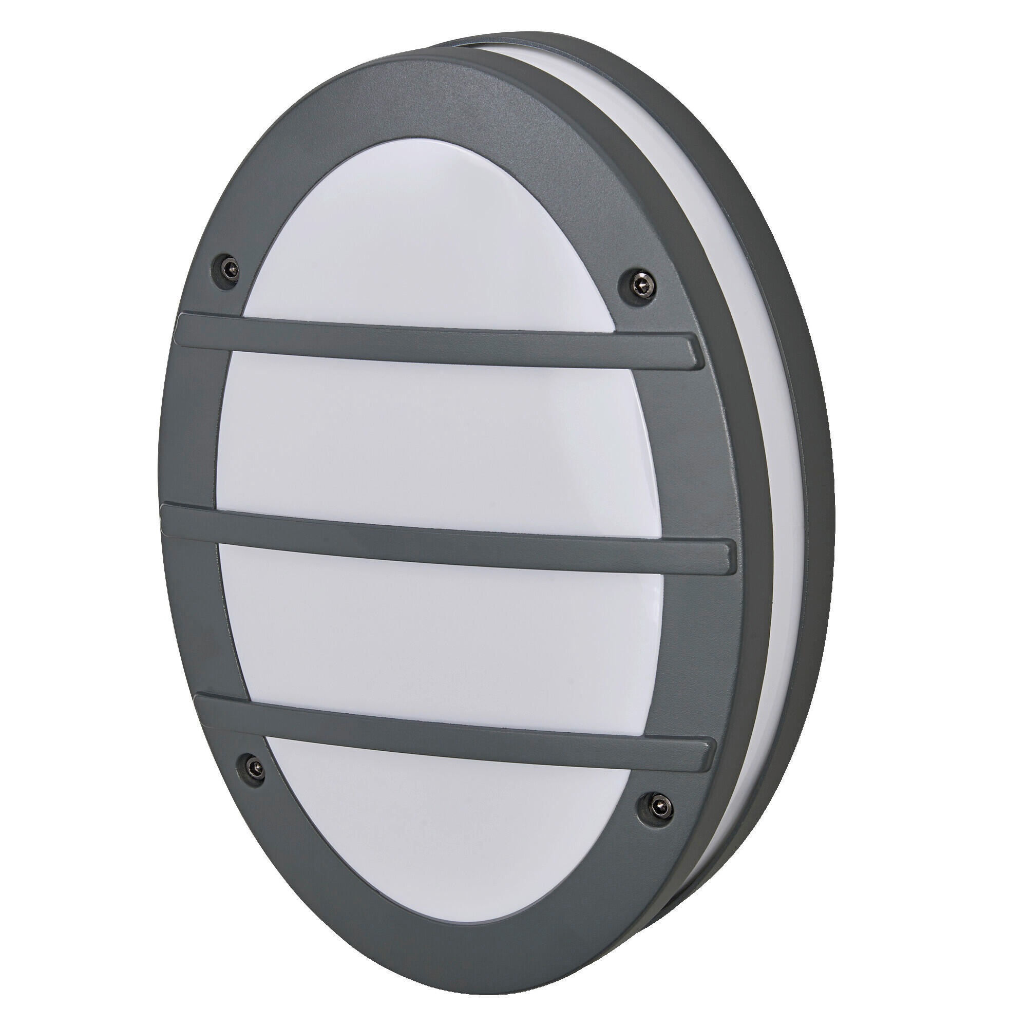 AUßENLEUCHTE 20/9,5/29 cm   - Dunkelgrau, Basics, Kunststoff/Metall (20/9,5/29cm) - Osram