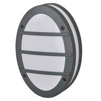 AUßENLEUCHTE 20/9,5/29 cm   - Dunkelgrau, Basics, Kunststoff/Metall (20/9,5/29cm) - Osram