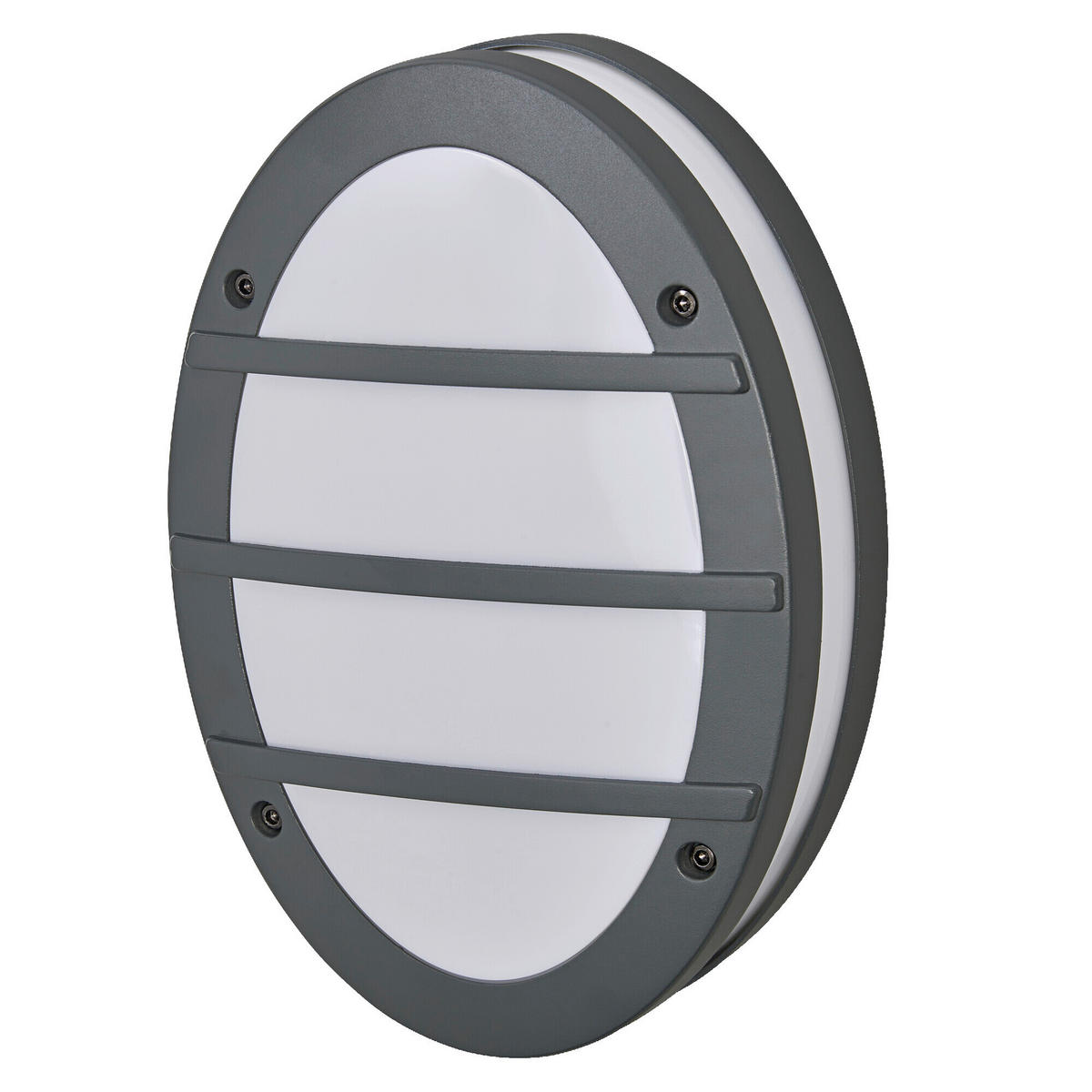 AUßENLEUCHTE 20/9,5/29 cm   - Dunkelgrau, Basics, Kunststoff/Metall (20/9,5/29cm) - Osram