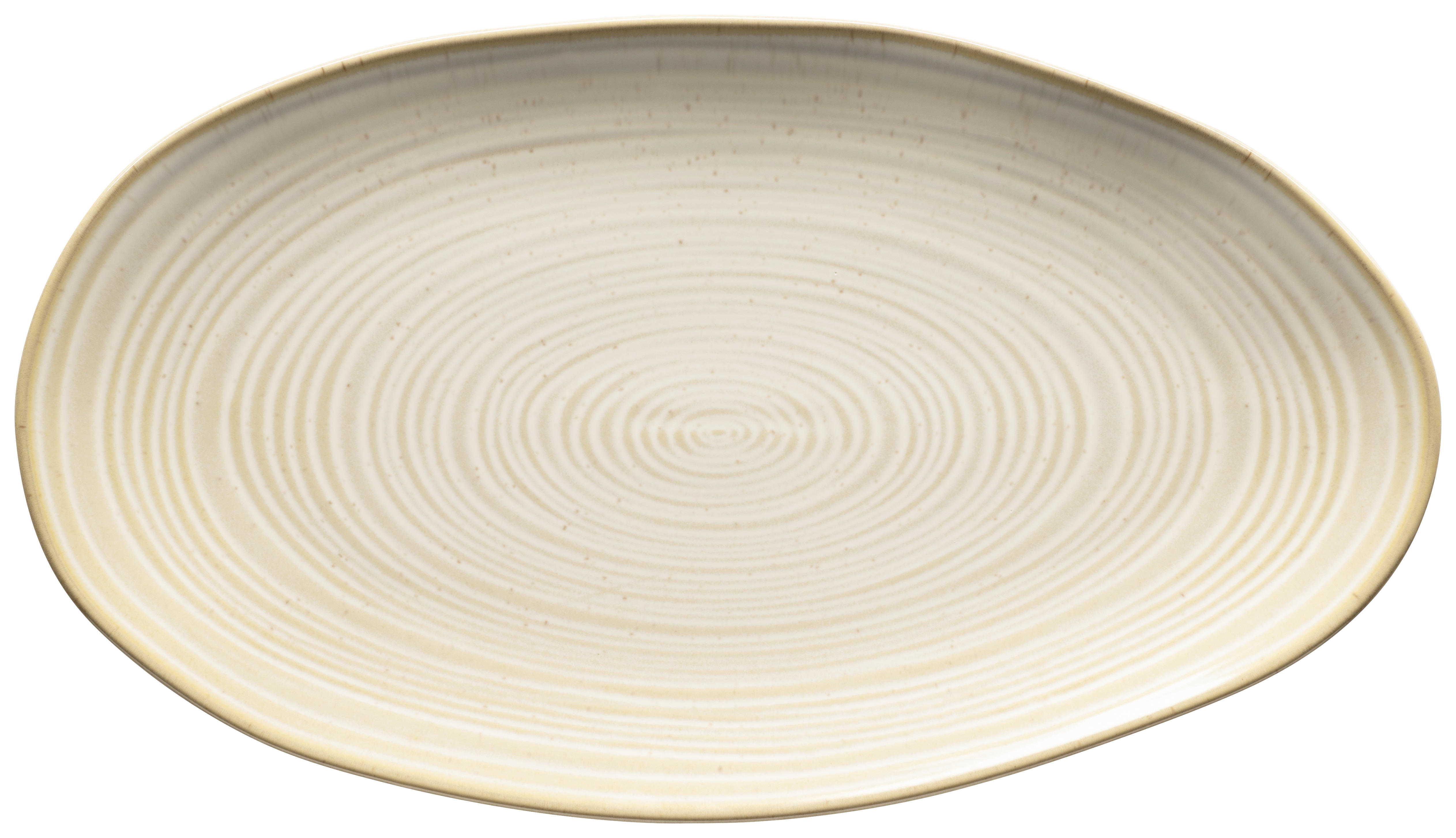 PLATTE NOTTINGHAM 3-TLG - Beige, Basics, Keramik (21,5/35/8cm) - Mäser