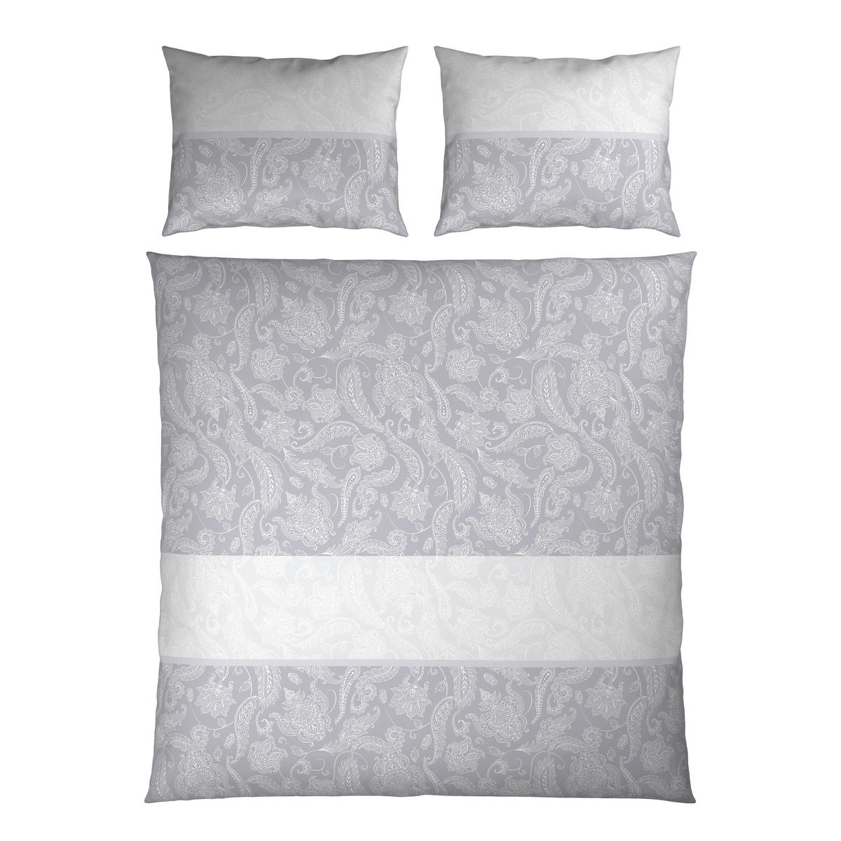 BETTWÄSCHE Satin 200/200 cm  - Grau, Textil (200/200cm) - Novel