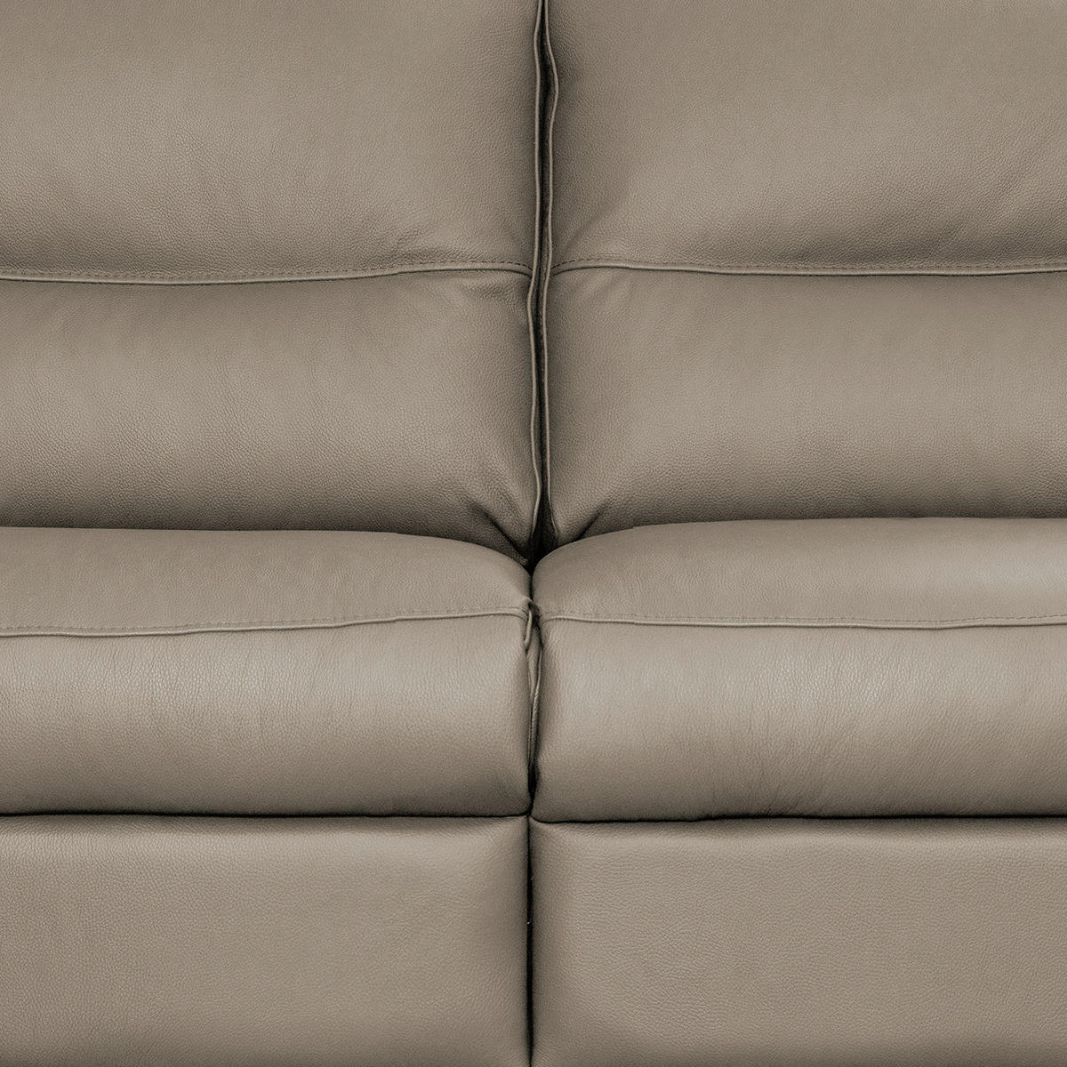 2-SITZER-SOFA  in Echtleder Grau   - Schwarz/Grau, Design, Leder/Holz (174/97/97cm) - Livetastic