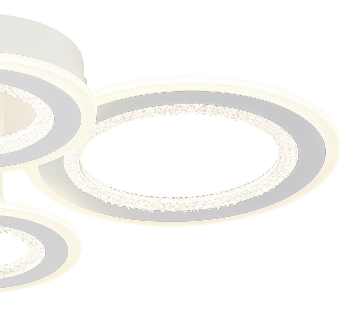 LED-DECKENLEUCHTE 59/42/12 cm   - Klar/Weiß, Design, Kunststoff/Metall (59/42/12cm) - Globo