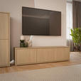 LOWBOARD  in 154,2/42,5/34,9 cm  - Eichefarben/Grau, MODERN, Holzwerkstoff/Kunststoff (154,2/42,5/34,9cm) - Carryhome