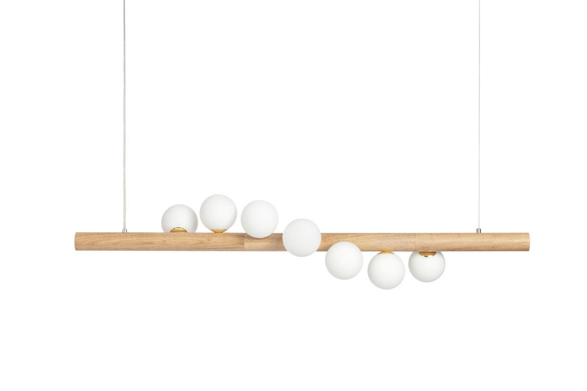 HÄNGELEUCHTE 120/150 cm  - Weiß, Trend, Glas (120/150cm) - Collett's Monde
