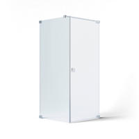 DUSCHKABINE 90/200/90 cm  in Silberfarben  - Silberfarben, MODERN, Glas/Metall (90/200/90cm) - Schöner Wohnen