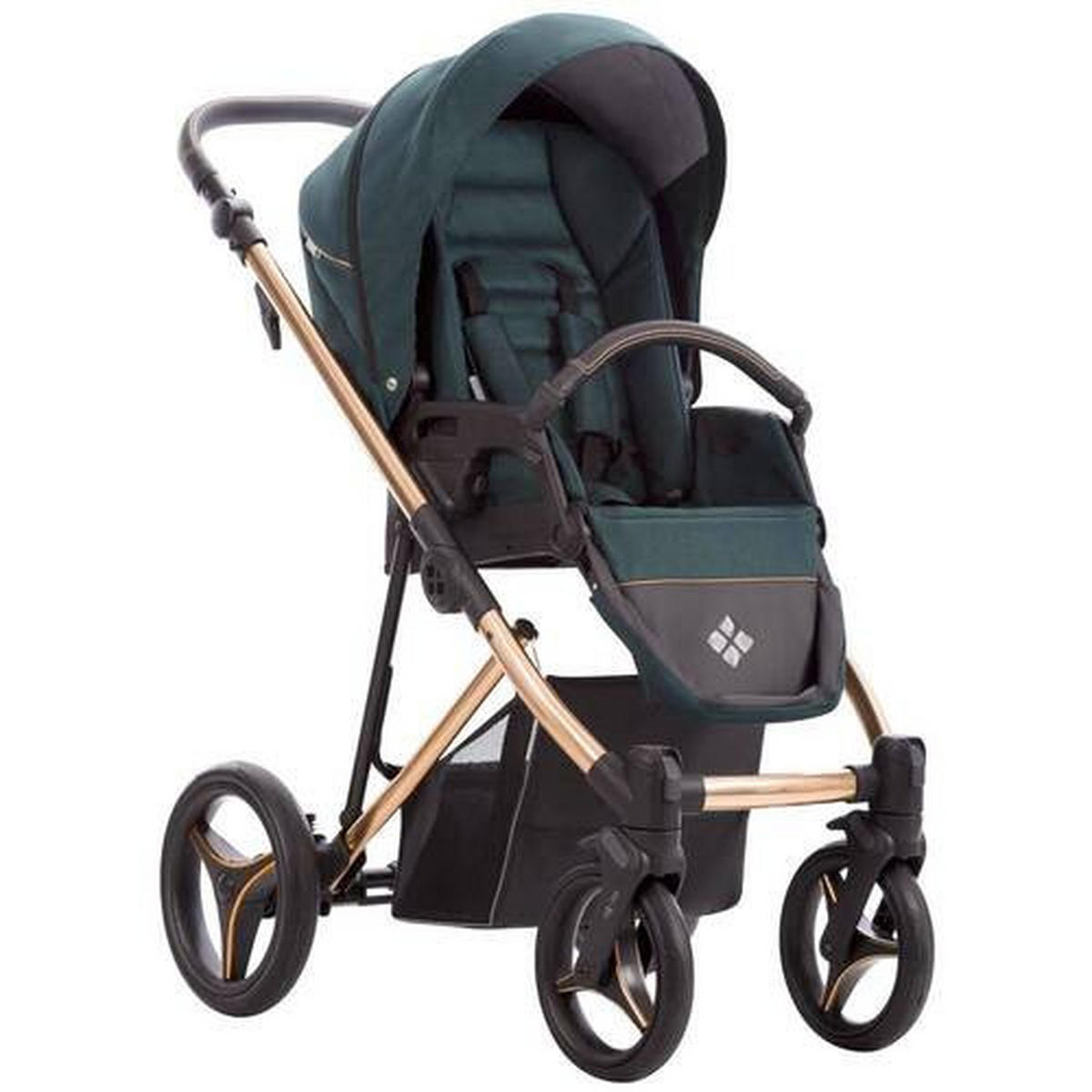 DJEČJA KOLICA  Flavio Premium  - tamno zelena, Basics, tekstil/metal (50/90/50cm) - Bebetto