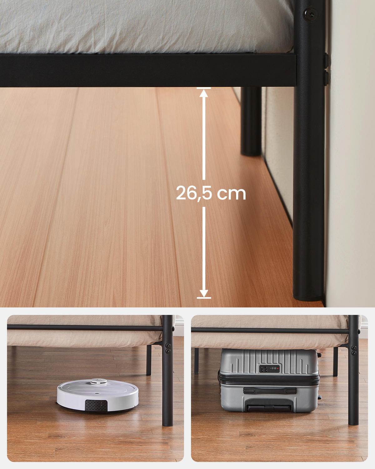 KOVOVÁ POSTEL, 90/200 cm černá - černá, Basics, kov (90/200cm) - Boxxx