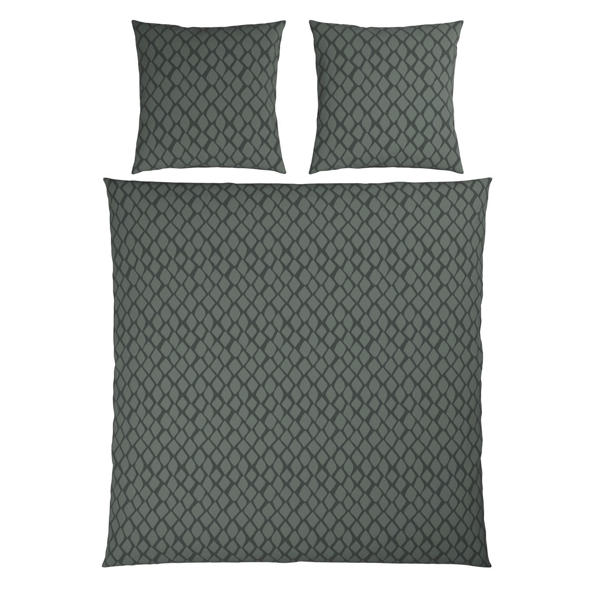 WENDEBETTWÄSCHE SNAKO Satin 200/200 cm  - Grün, Design, Textil (200/200cm) - Dieter Knoll