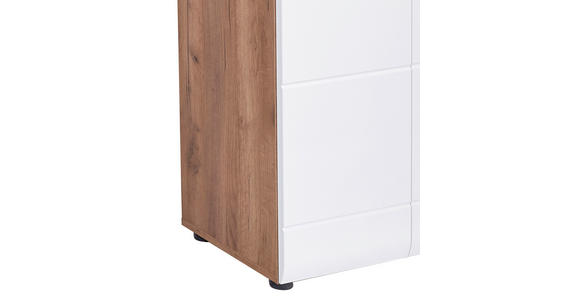 Schuhschrank Avensis - Eichefarben/Weiß, MODERN, Holzwerkstoff (66,8/205,7/37cm) - Luca Bessoni
