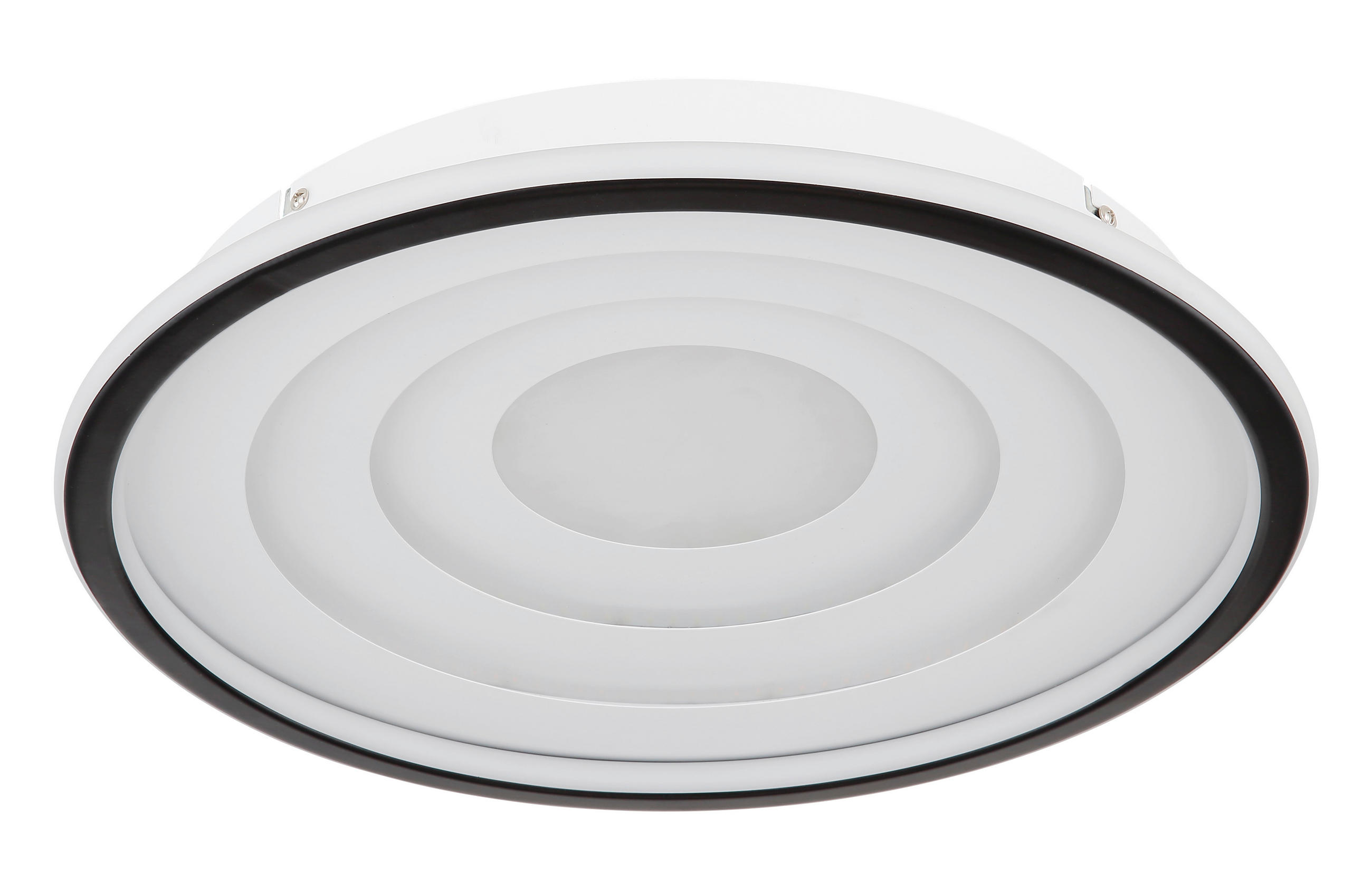 DECKENLEUCHTE 24 W  40/5,7 cm    - Weiss/Opal, Trend, Kunststoff/Metall (40/5,7cm) - Globo