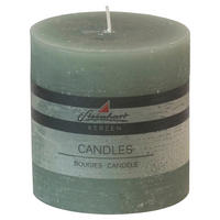 STUMPENKERZE 9,8/10 cm  - Grün, Basics (9,8/10cm) - Steinhart