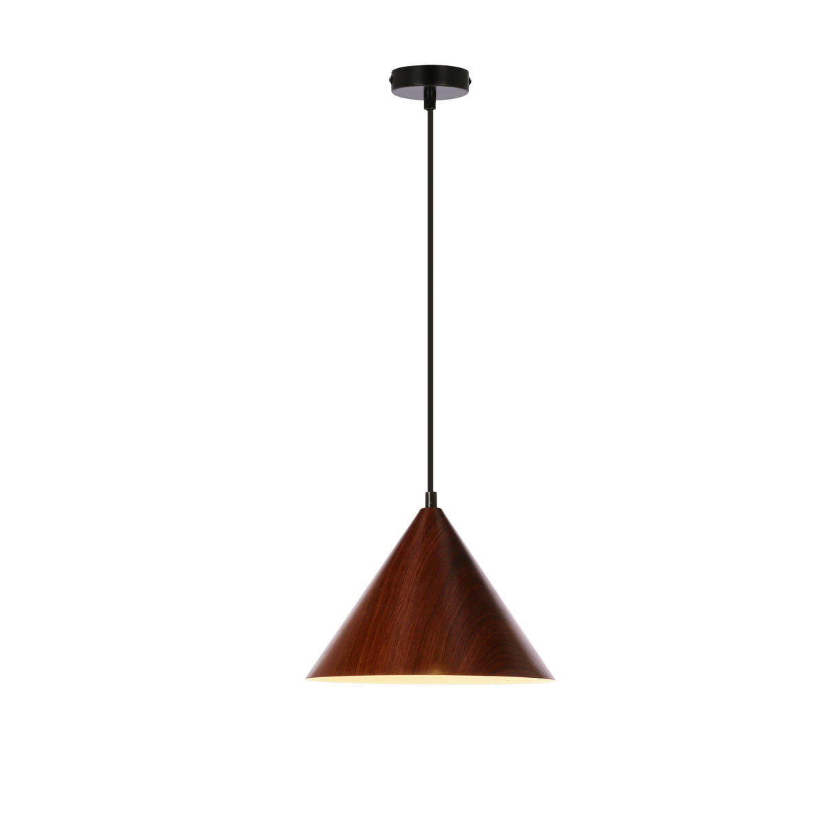 PENDELLAMPA Dunca 25/25/110 cm  - nötfärg/svart, Design, metall (25/25/110cm)