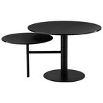 COUCHTISCH in Metall, Glas 87,5/65/45 cm  - Schwarz, Design, Glas/Metall (87,5/65/45cm) - Carryhome