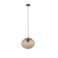 HÄNGELEUCHTE 30/24,8 cm  - Champagner, KONVENTIONELL, Glas (30/24,8cm)