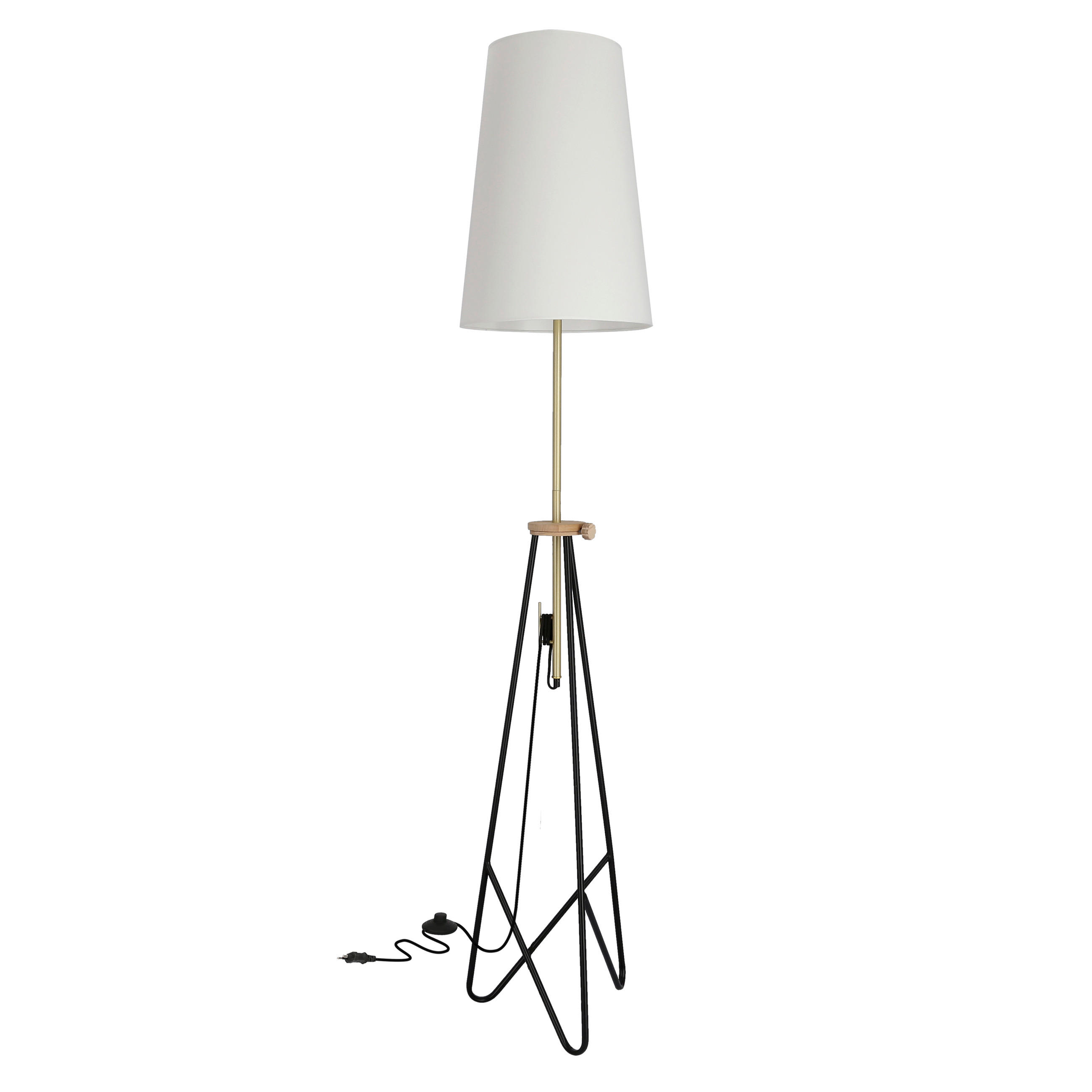 GOLVLAMPA Uvita 35/35/194 cm    - svart, Klassisk, metall (35/35/194cm)