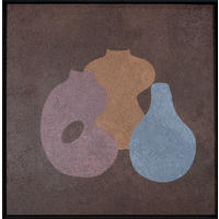 BILD 74/74/10 cm  - Blau/Beige, Basics, Holz/Metall (74/74/10cm)