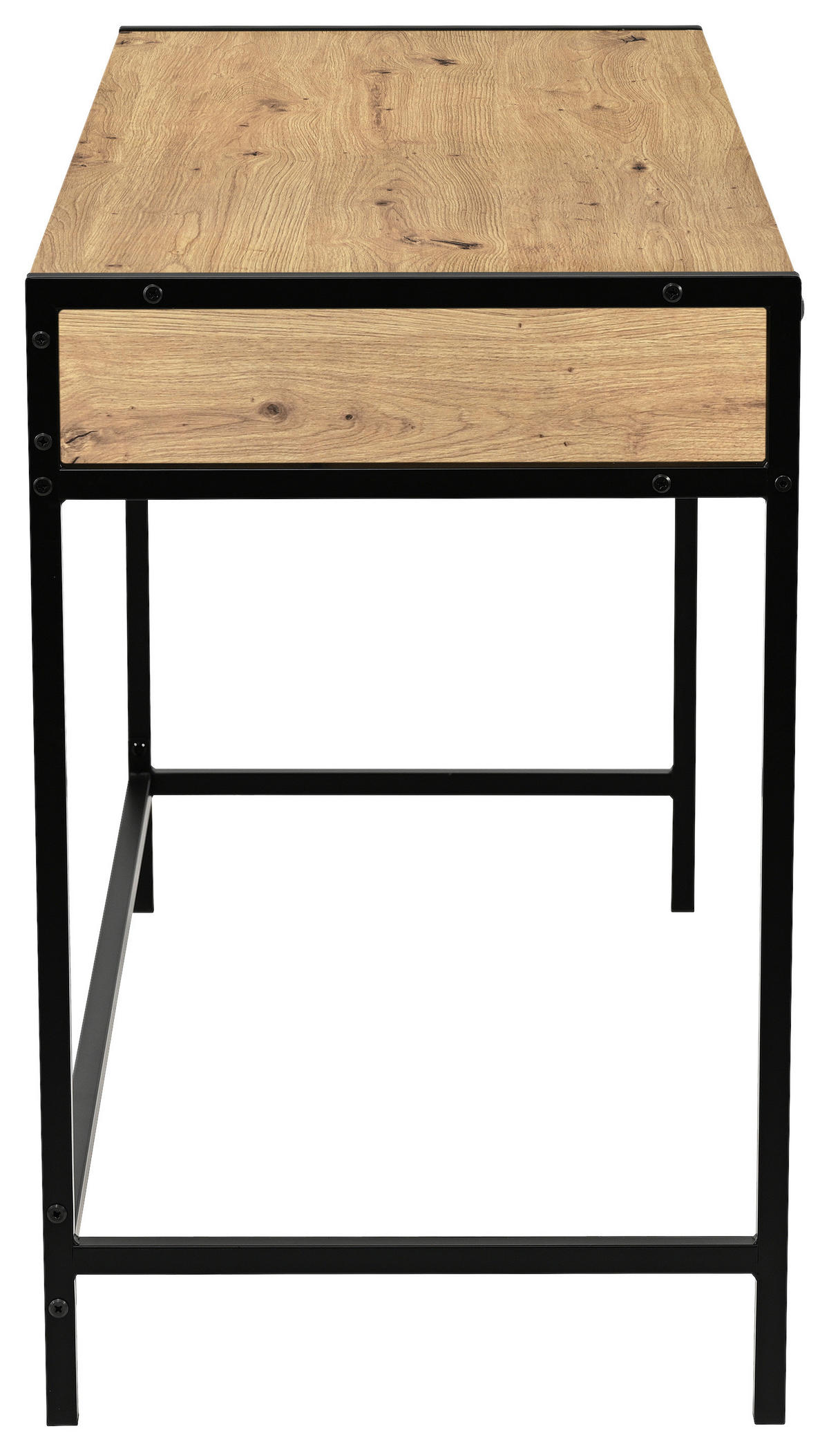 PSACÍ STŮL, černá, dub artisan, 120/48/76 cm - černá/dub artisan, Design, kov/kompozitní dřevo (120/48/76cm) - Carryhome