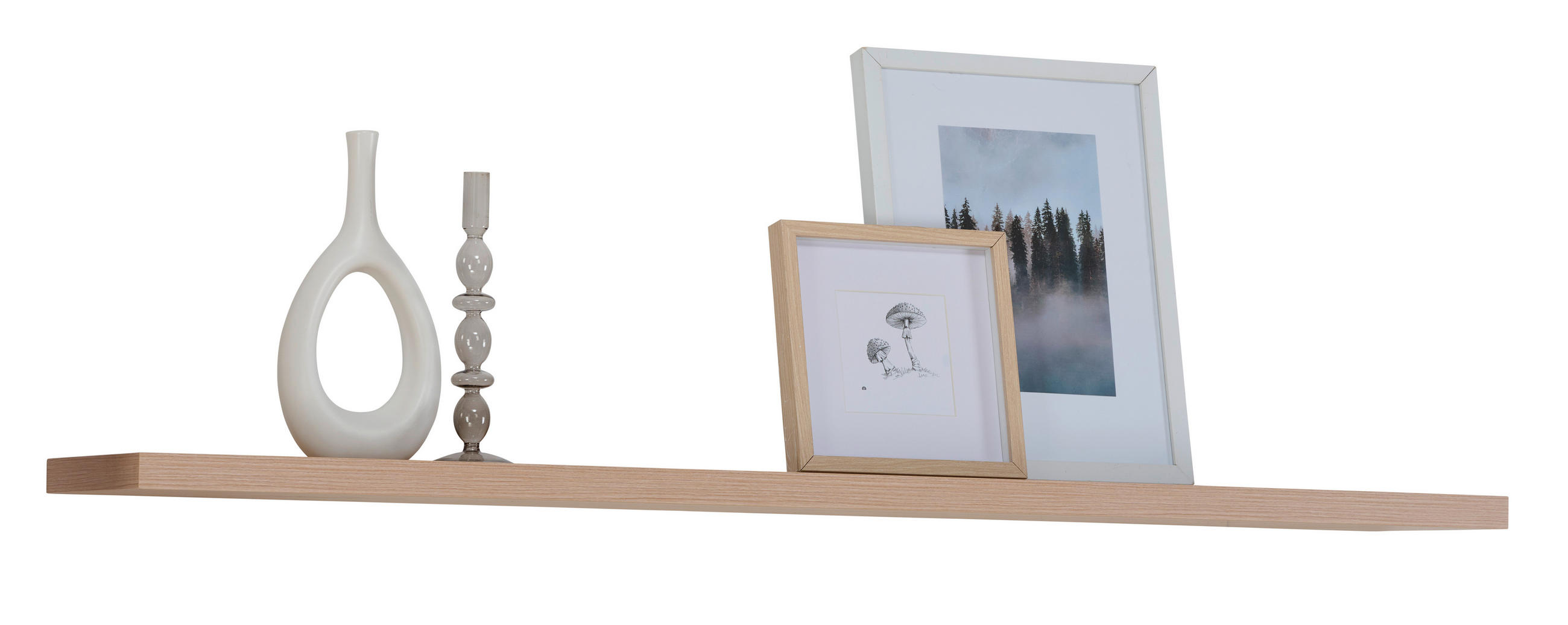 WANDBOARD  140/3,2/26 cm  - Eichefarben, Design, Holzwerkstoff (140/3,2/26cm) - home24