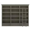 BÜCHERWAND Pinie teilmassiv Grau  - Bronzefarben/Grau, LIFESTYLE, Holz/Metall (311/238,5/46,5cm) - Livetastic