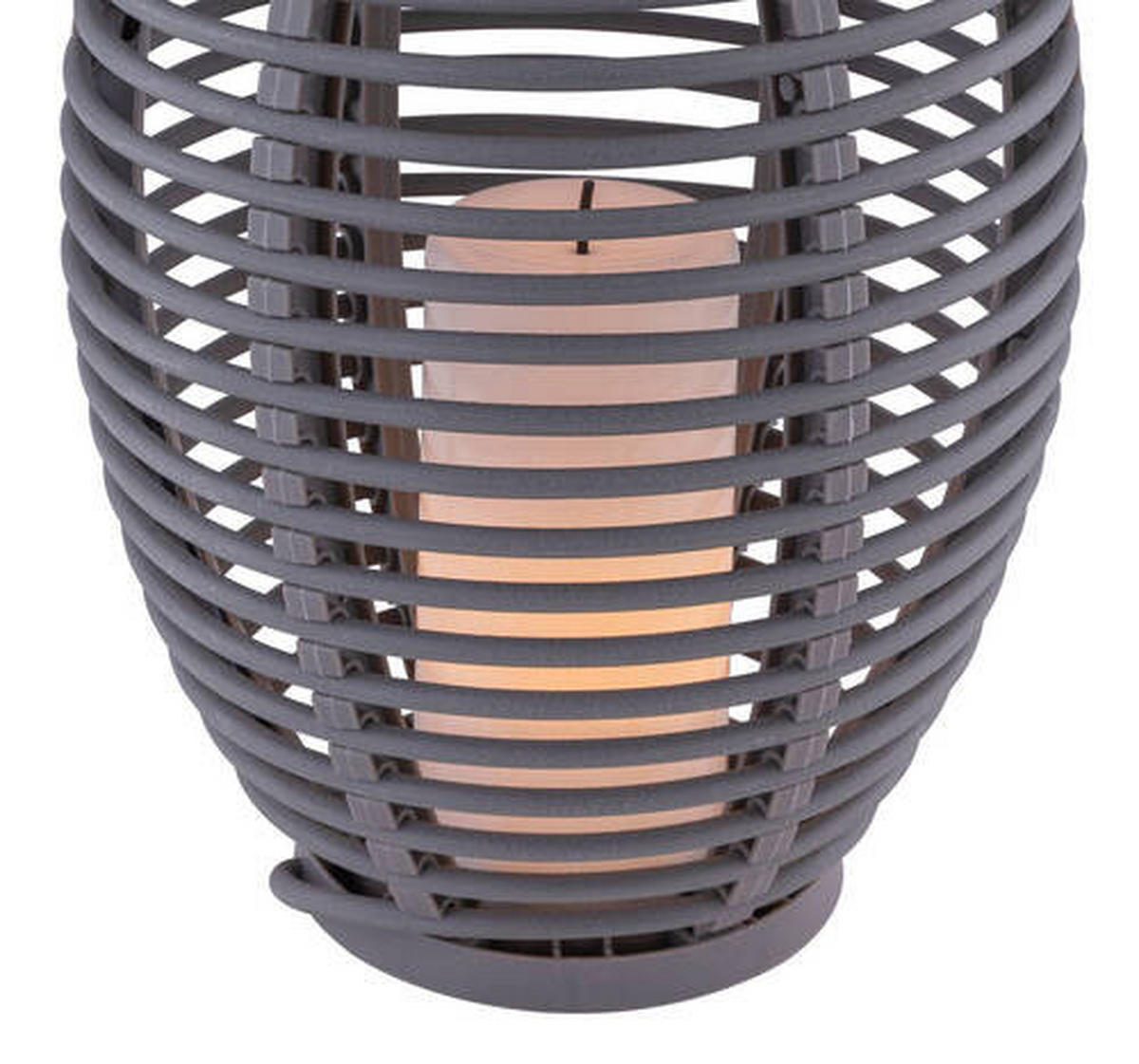 SOLARLEUCHTE - Grau, Basics, Kunststoff (18,5/35cm) - Globo