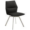 STUHL Anthrazit, Edelstahlfarben  - Edelstahlfarben/Anthrazit, Design, Textil/Metall (49/86/60cm) - Venjakob