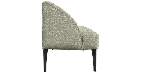 SITZBANK in Textil Beige, Jadegrün  - Jadegrün/Beige, KONVENTIONELL, Textil/Metall (177/85/72cm) - Moderano