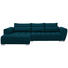 WOHNLANDSCHAFT in Textil Petrol - Silberfarben/Petrol, MODERN, Kunststoff/Textil (218/304cm) - Carryhome WOHNLANDSCHAFT in Textil Petrol - Silberfarben/Petrol, MODERN, Kunststoff/Textil (218/304cm) - Carryhome