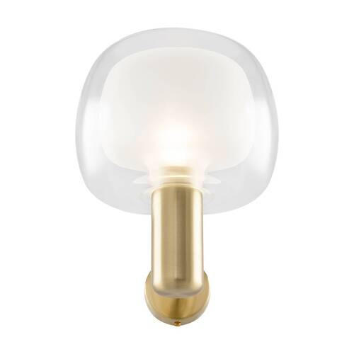 VÄGGLAMPA Modern   - guldfärgad/transparent, Trend, metall/glas (21/18/22,7cm) - MAYTONI