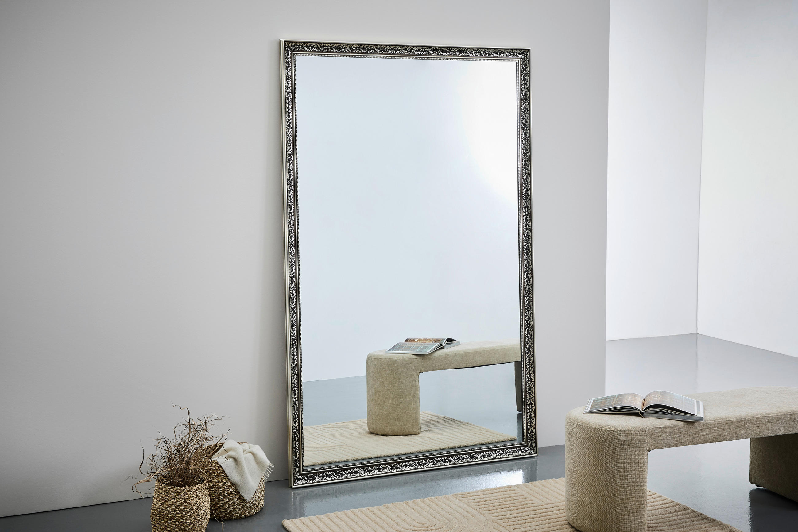 WANDSPIEGEL 137/214/4 cm  - Klar/Silberfarben, Design, Glas/Kunststoff (137/214/4cm) - Xora