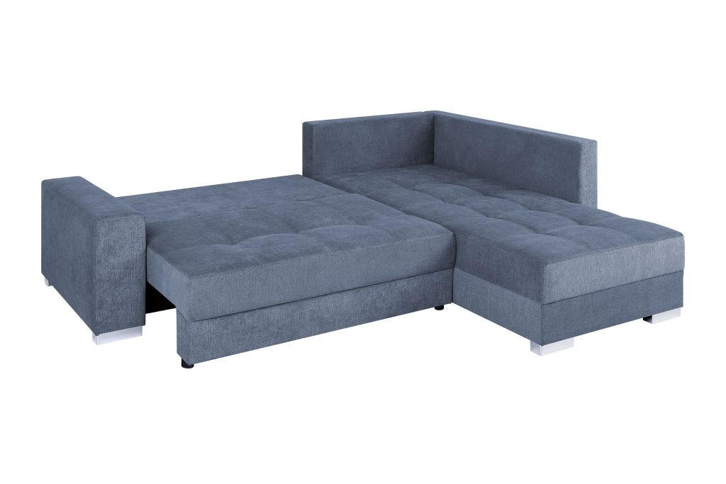Thumbnail - P & B Ecksofa, Blaugrau, Textil, 3-Sitzer, Füllung: Schaumstoffflocken,Schaumstoffflocken,Schaumstoffflocken, L-Form, ei...
