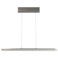LED-HÄNGELEUCHTE Torvi 88/9/70-180 cm   - Nickelfarben, Design, Glas/Metall (88/9/70-180cm) - Fischer & Honsel