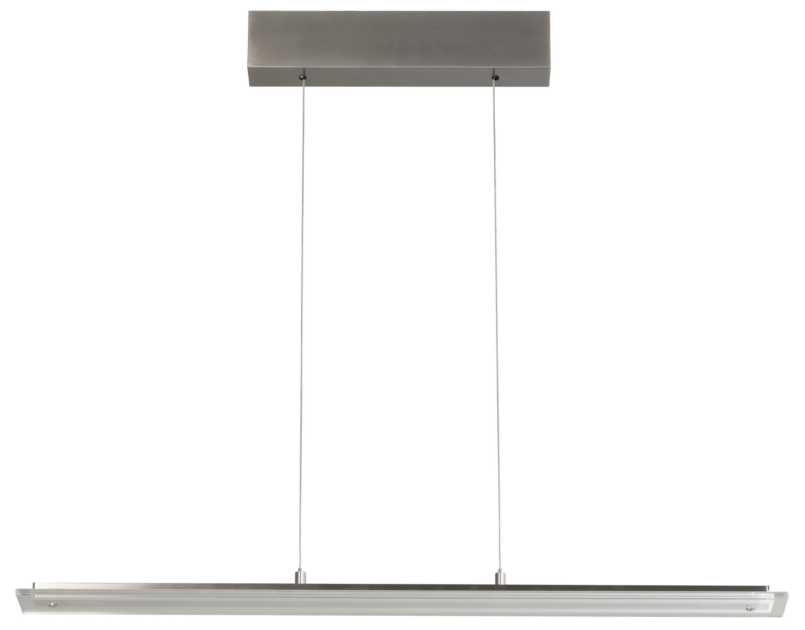 Fischer & Honsel Led-Hängeleuchte Torvi Nickel 9x70-180x88 cm