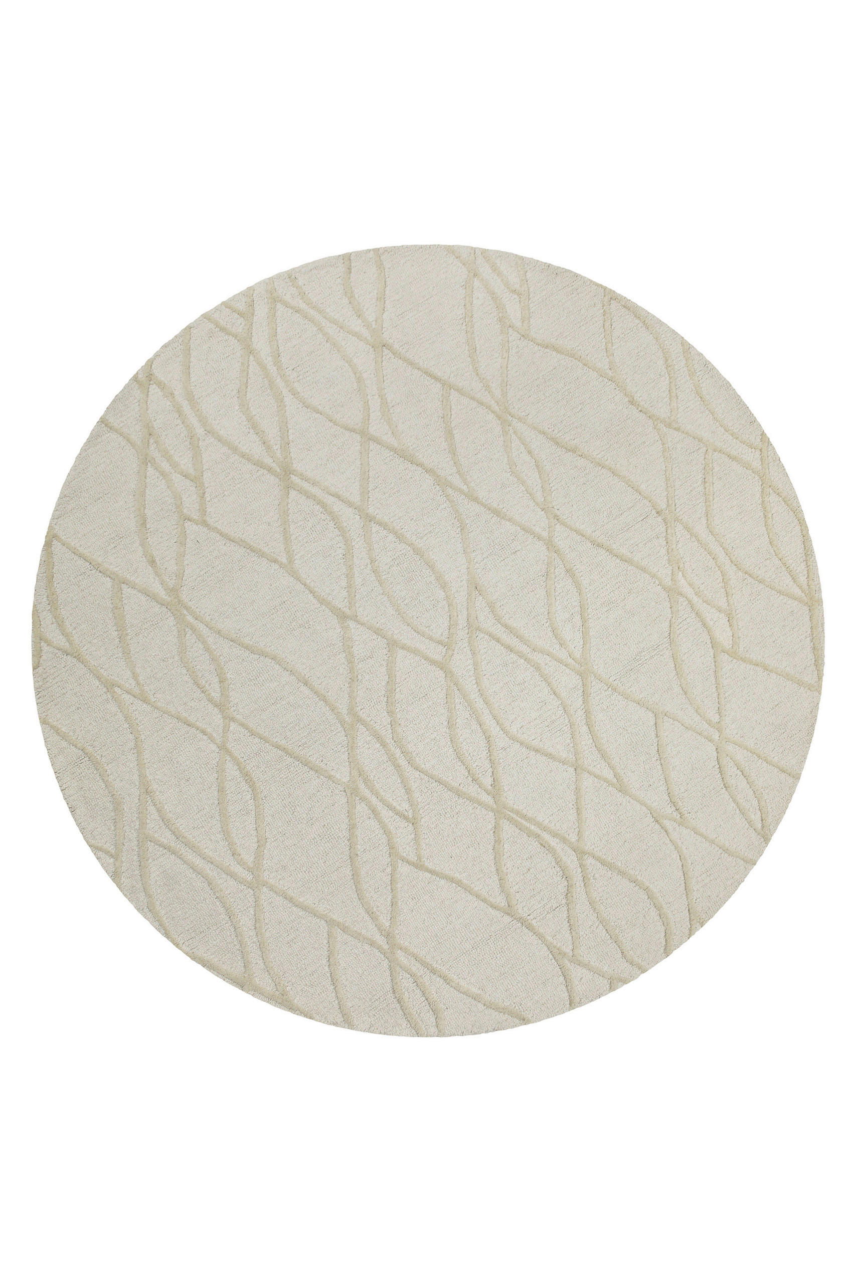 WEBTEPPICH Wohnzimmer 180 cm Hampton Twentythree Creme rechteckig  - Creme, Design, Textil (180cm) - WECON HOME