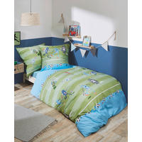 POSTELJNINA ROBO FOOTBALL 140/200 cm renforcé žajbljevo zelena  - žajbljevo zelena, Konvencionalno, tekstil (140/200cm) - Kaeppel