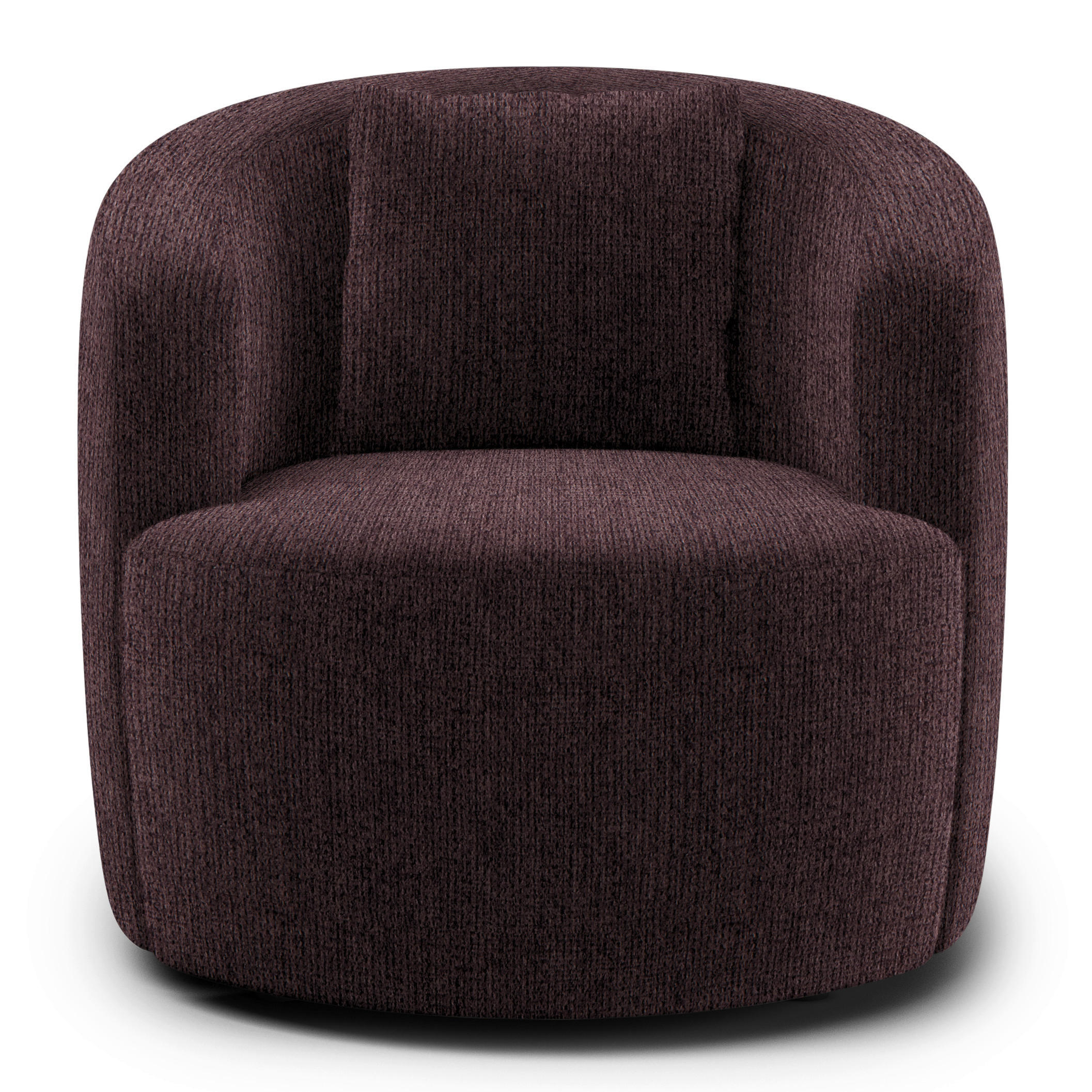 COCKTAILSESSEL in Chenille Braun  - Schwarz/Braun, Design, Kunststoff/Textil (81/74/81cm) - Livetastic