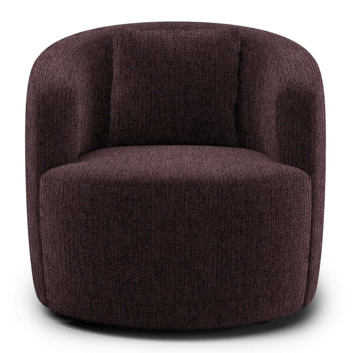 COCKTAILSESSEL in Chenille Braun  - Schwarz/Braun, Design, Kunststoff/Textil (81/74/81cm) - Livetastic
