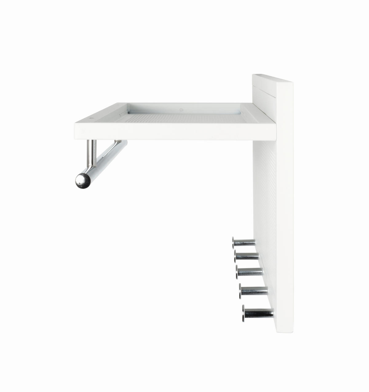 GARDEROBENPANEEL  in 75/30/26 cm  - Weiß, MODERN, Metall (75/30/26cm)