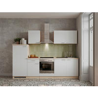 KUCHYNSKÝ BLOK 270 cm - biela/farba duba, Basics, kompozitné drevo (270cm) - Respekta