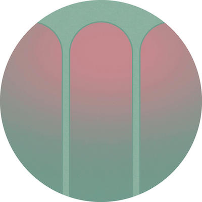 Xora Fototapete Grün, Rosa