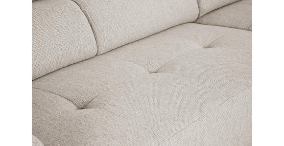 ECKSOFA Greige Struktur  - Greige/Schwarz, Design, Kunststoff/Textil (284/205cm) - Xora