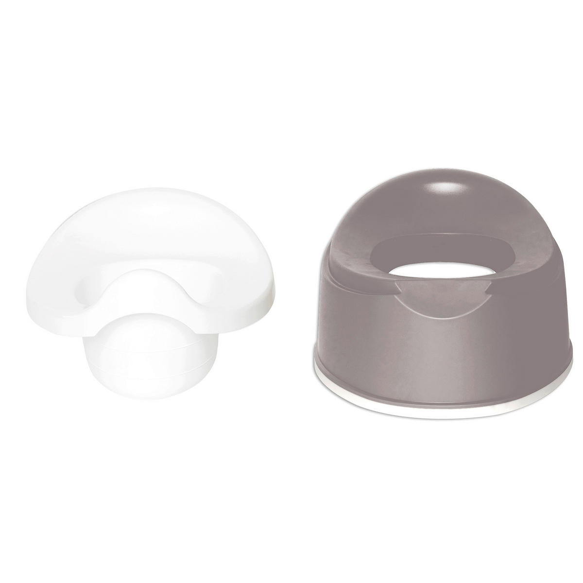 TÖPFCHEN Chalk Brown  - Graubraun, Basics, Kunststoff (29,6/22.6/17,4cm) - Bebe Jou