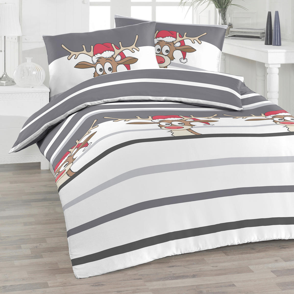 BETTWÄSCHE Flanell 140/200 cm  - Grau, Design, Textil (140/200cm) - Florella