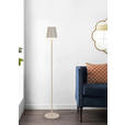 AKKU-STEHLEUCHTE 22/130 cm - Sandfarben, Design, Kunststoff/Metall (22/130cm) - Novel